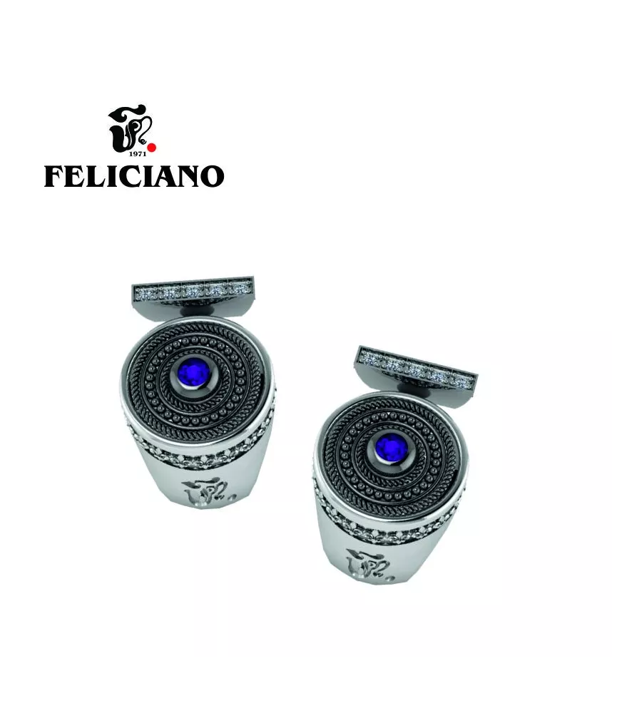 PENDIENTES EN PLATA CON CUARZO HIDROTERMAL EN MORADO Y CIRCONITA