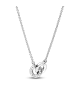 Collar Pandora Signature en plata de ley y con un recubrimiento en oro rosa de 14k Círculos Entrelazados en Dos Tonos