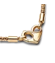 Pulsera Pandora Moments con un recubrimiento en oro de 14k Cadena con Tachuelas