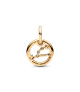  Charm Colgante con un recubrimiento en oro de 14k Zodiaco Tauro