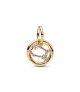 Charm Colgante con un recubrimiento en oro de 14k Zodiaco Géminis