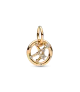 Charm Colgante con un recubrimiento en oro de 14k Zodiaco Virgo