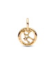 Charm Colgante con un recubrimiento en oro de 14k Zodiaco Virgo