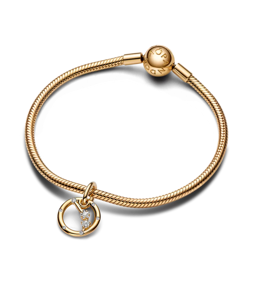 Charm Colgante con un recubrimiento en oro de 14k Zodiaco Aries