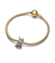 Charm en plata de ley y con un recubrimiento en oro de 14k Loki de Marvel