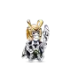 Charm en plata de ley y con un recubrimiento en oro de 14k Loki de Marvel