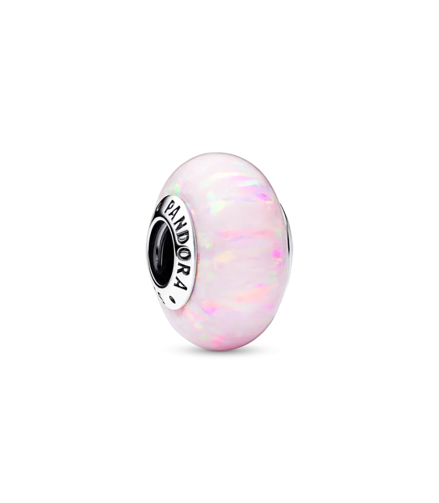 Charm en plata de ley Rosa Opalescente