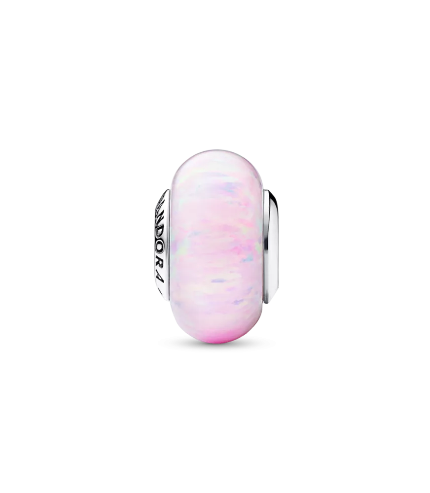 Charm en plata de ley Rosa Opalescente