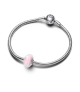 Charm en plata de ley Rosa Opalescente