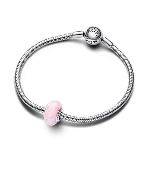 Charm en plata de ley Rosa Opalescente