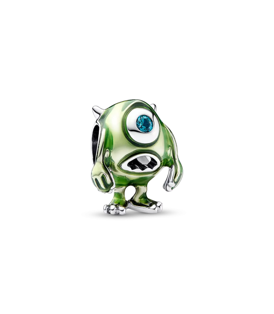 Charm en plata de ley Mike Wazowski de Disney Pixar 