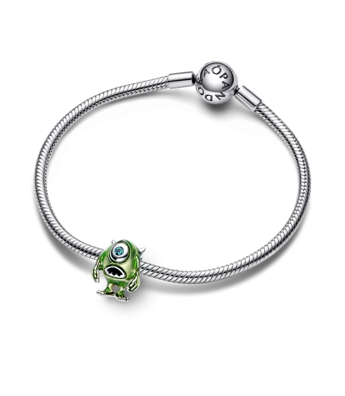 Charm en plata de ley Mike Wazowski de Disney Pixar 