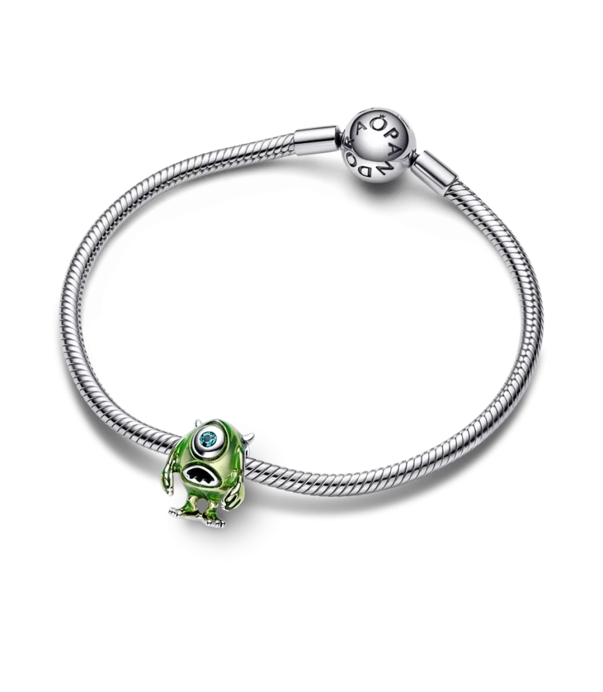 Charm en plata de ley Mike Wazowski de Disney Pixar 
