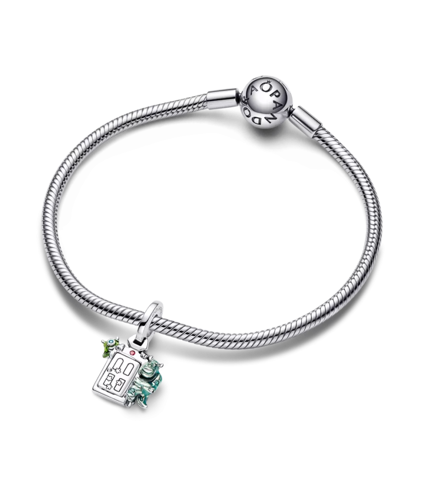 Charm Colgante en plata de ley Puerta Monsters, Inc. de Disney Pixar