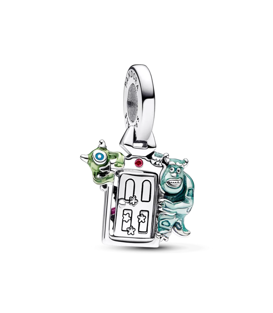 Charm Colgante en plata de ley Puerta Monsters, Inc. de Disney Pixar