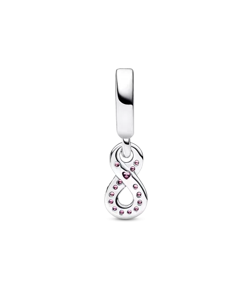 Charm Colgante en plata de ley Infinito Brillante