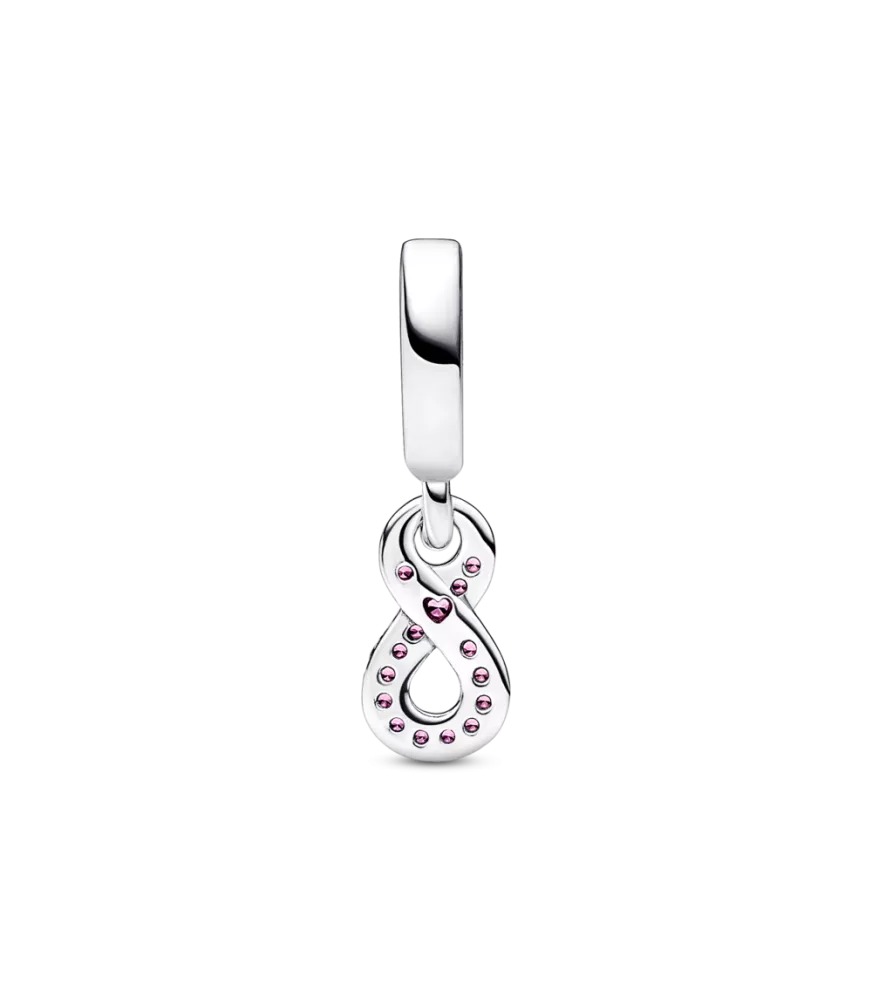 Charm Colgante en plata de ley Infinito Brillante