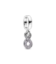 Charm Colgante en plata de ley Infinito Brillante
