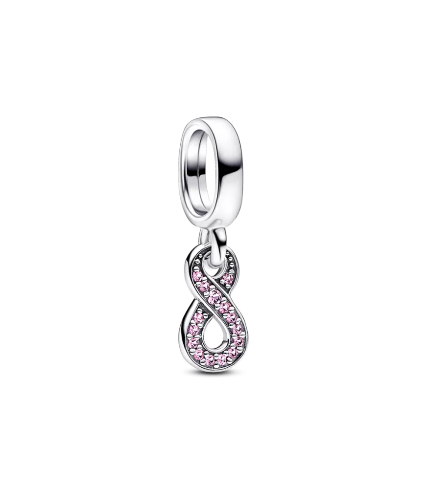 Charm Colgante en plata de ley Infinito Brillante