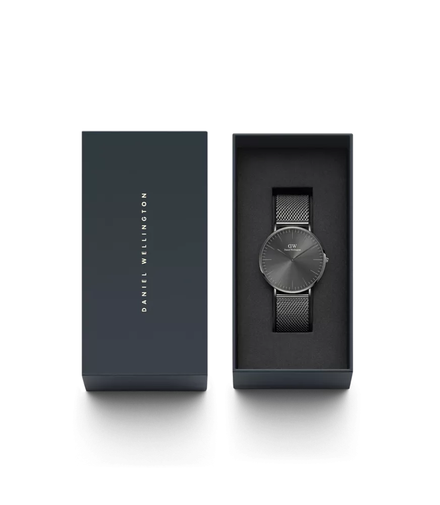 Reloj Daniel Wellington Classic Mesh Graphite hombre DW00100630