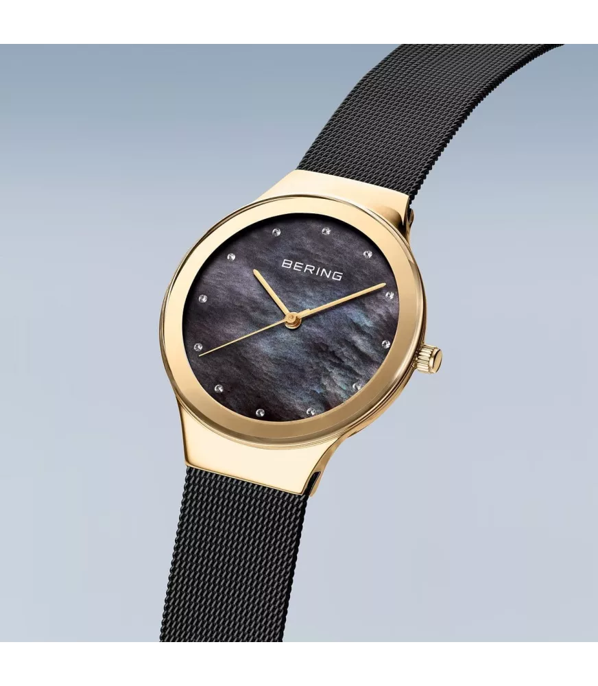 Reloj Bering Mujer clasico dorado 12934-132
