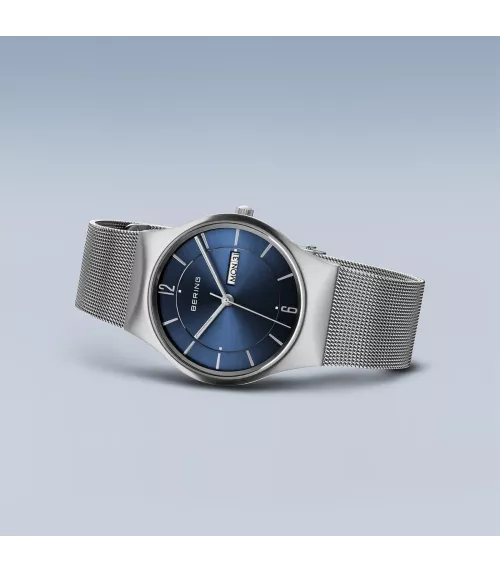 Reloj minimalista unisex esfera azul 11938-003DD