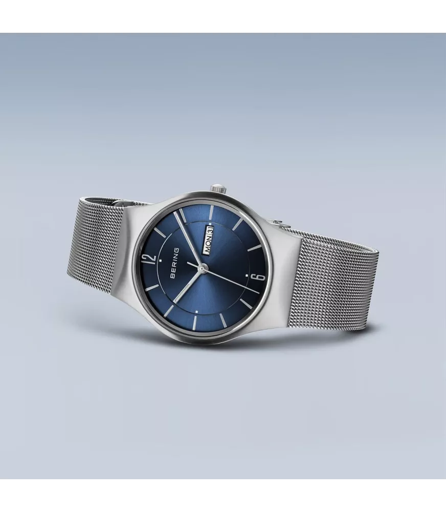 Reloj minimalista unisex esfera azul 11938-003DD