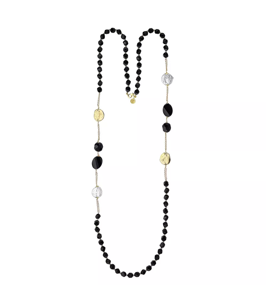 Collar Flappers, de Duran Exquse en plata dorada. 00511961