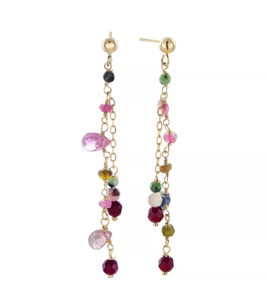 Pendientes Brasil, de Duran Exquse en plata dorada. 00511993