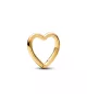 Link Conector Corazón Pandora ME con un recubrimiento electrolítico en oro de 14k