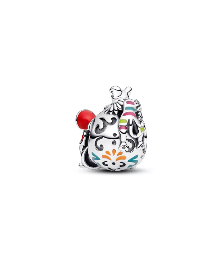 Charm en plata de ley Miguel & Calavera Dante que brilla en la oscuridad Coco de Disney Pixar