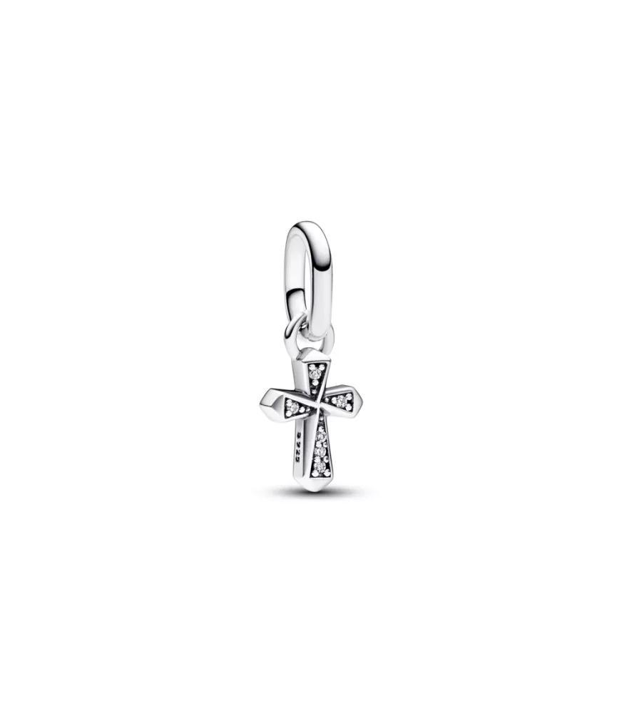 Charm Mini Colgante Pandora ME en plata de ley Cruz Brillante 