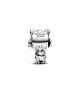 Charm en plata de ley Lobo Huargo Fantasma de Juego de Tronos 