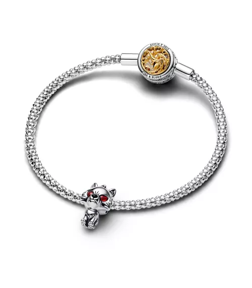 Charm en plata de ley Lobo Huargo Fantasma de Juego de Tronos 