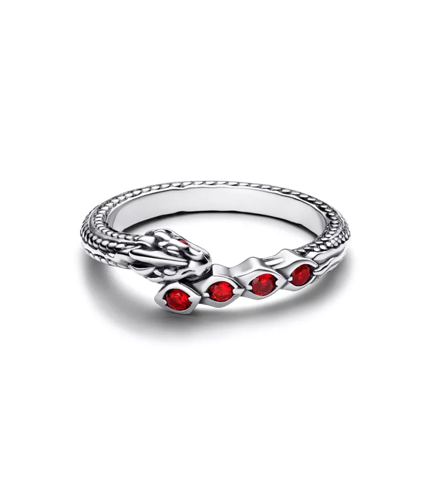 Anillo en plata de ley Dragón Brillante de Juego de Tronos  