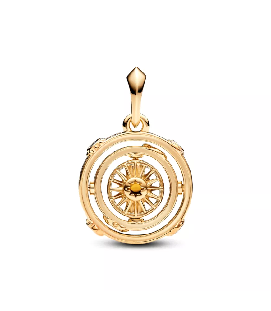 Charm colgante con un recubrimiento en oro de 14k Astrolabio Giratorio de Juego de Tronos