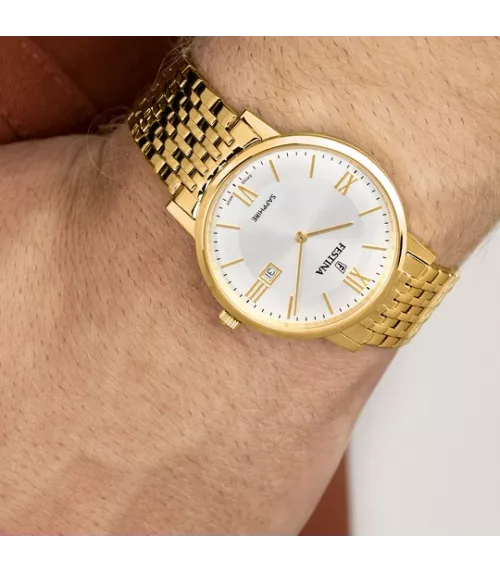 Reloj Festina Swiss Made F20020/1, para hombre con cristal zafiro.