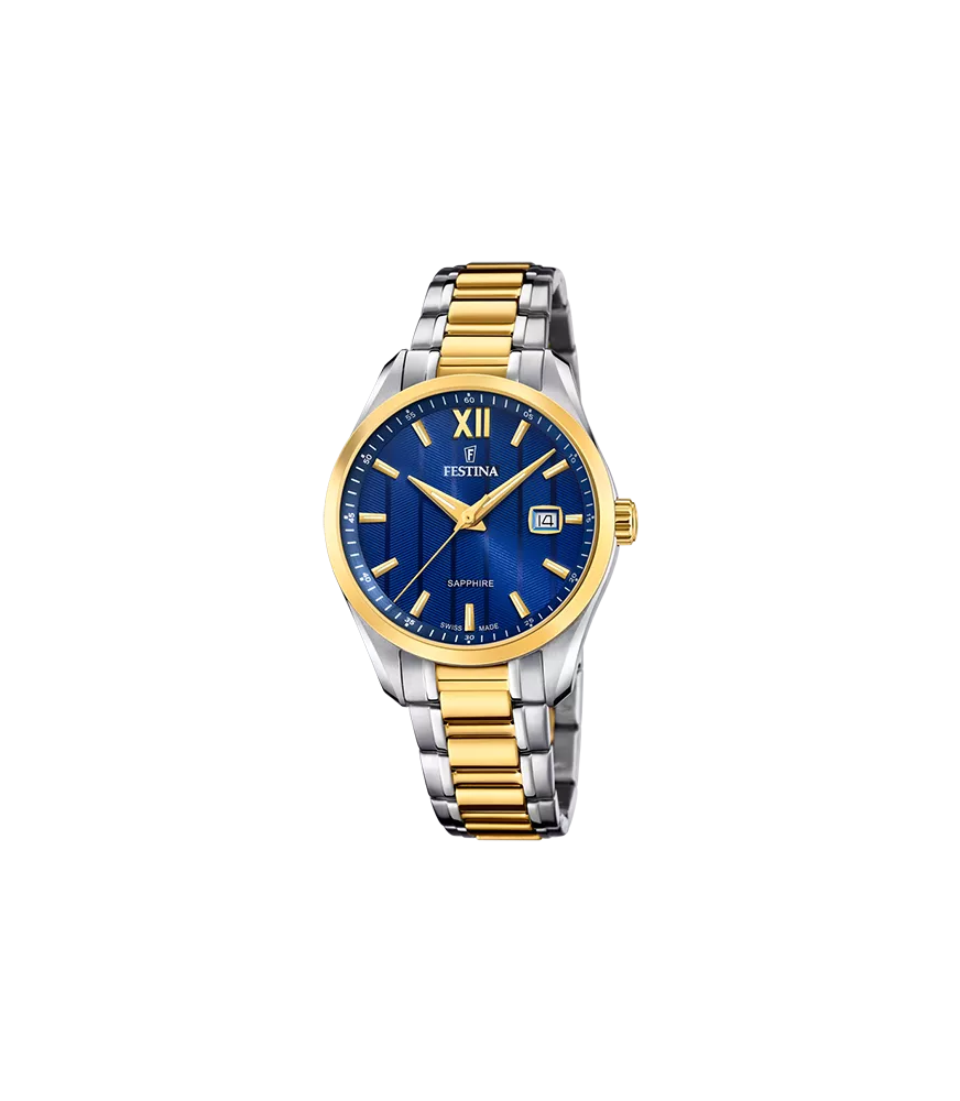 Reloj Festina Swiss Made F20027/2, para hombre con cristal zafiro.