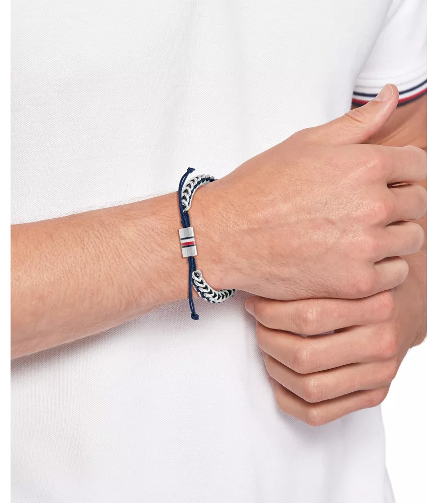 Pulsera para hombre Tommy Hilfiger de acero inoxidable. 2790511