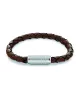Pulsera para hombre Tommy Hilfiger de cuero trenzado y acero.2790482