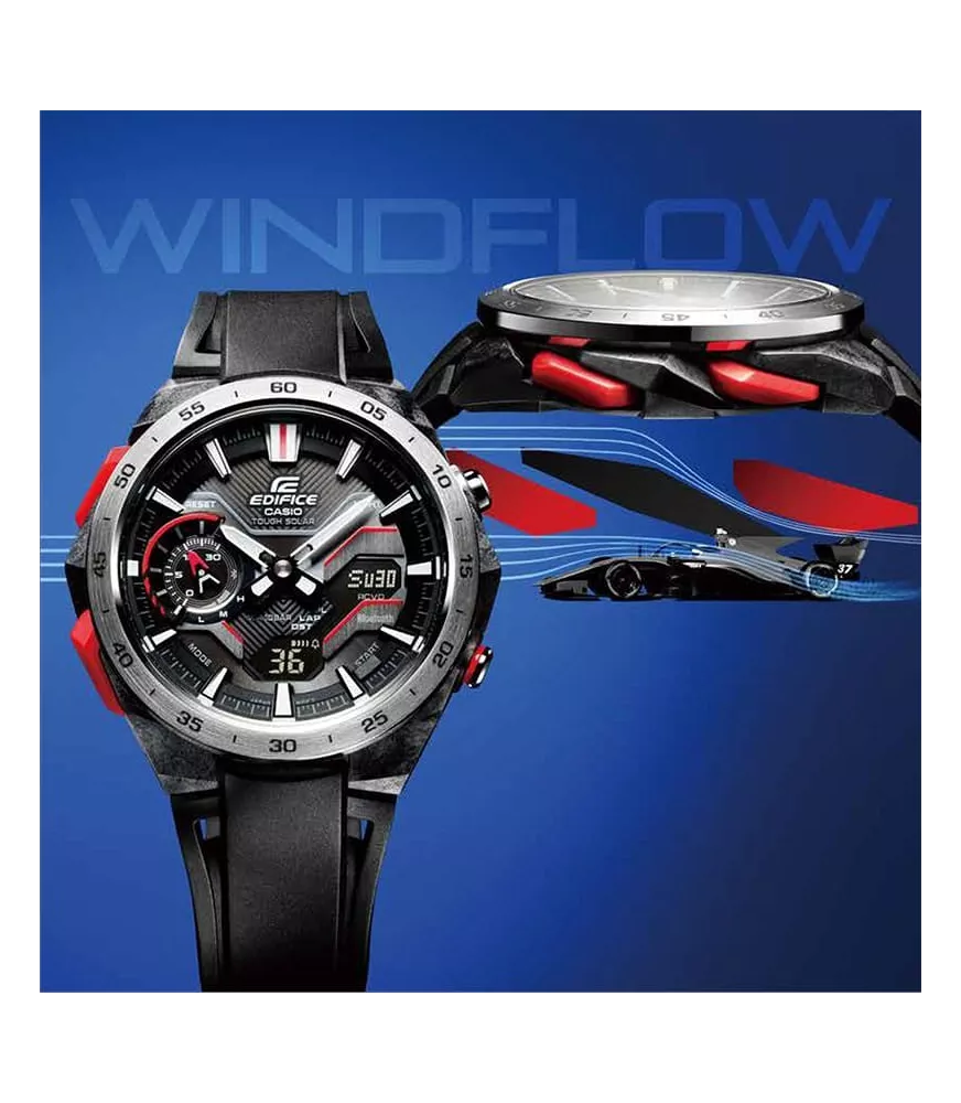 Reloj Casio Edifice Suspension Windflow Hombre, Solar, 3 agujas, cronógrafo...