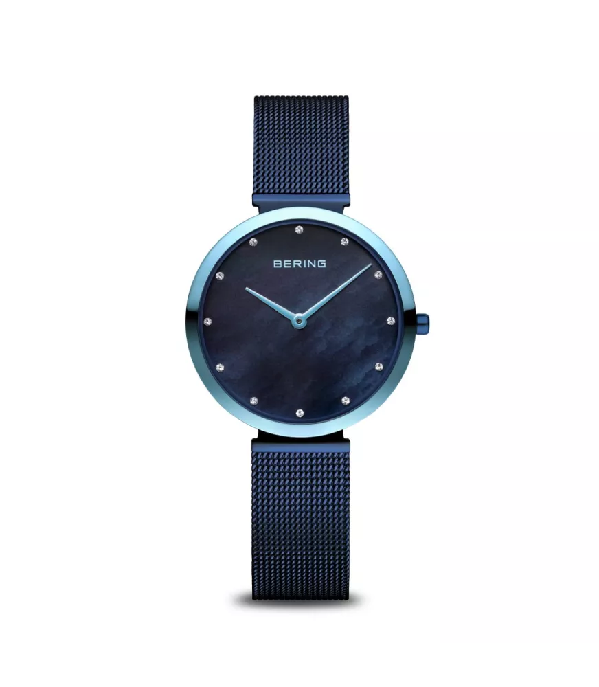 Reloj Bering Classic mujer azul pulido. 18132-398