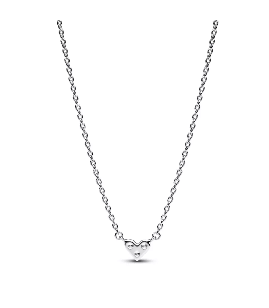 Collar en plata de ley Corazón Triple Gema​