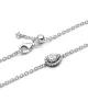 Pulsera en plata de ley Halo Brillante Corte Pera​