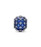 Charm en plata de ley Azul Redondo Brillante en Pavé​