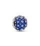 Charm en plata de ley Azul Redondo Brillante en Pavé​