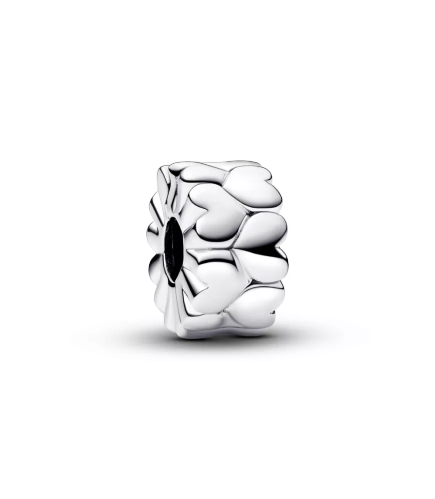 Clip en plata de ley Patrón Corazón