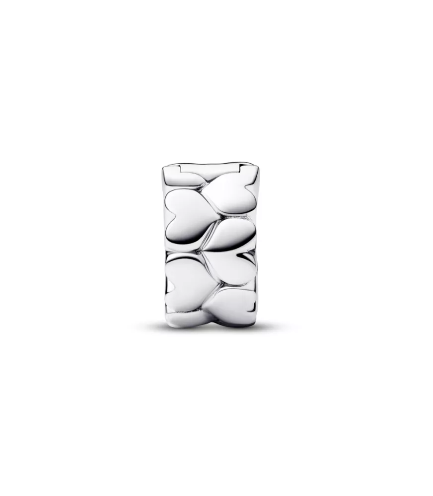 Clip en plata de ley Patrón Corazón