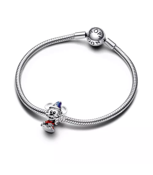 Charm en plata de ley Mickey Aprendiz Hechicero de Disney​