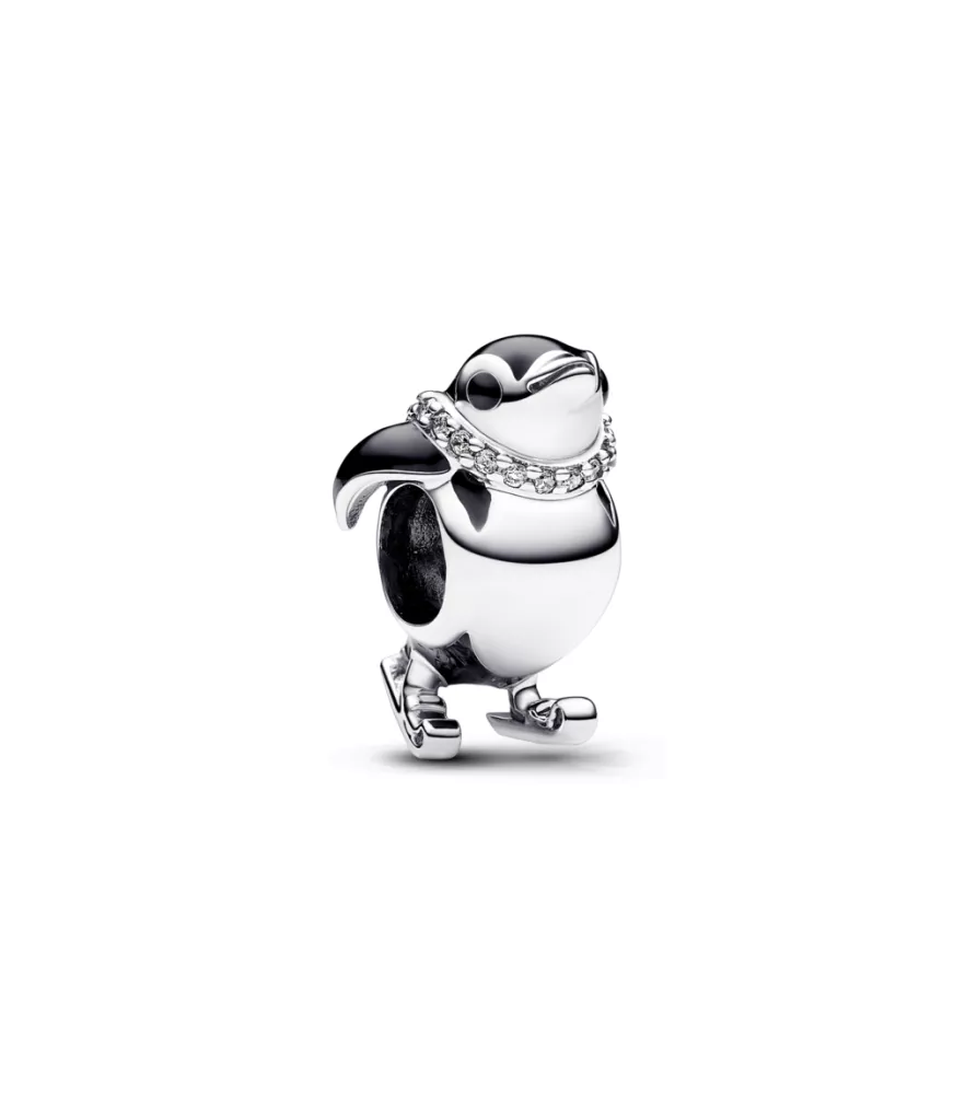 Charm en plata de ley Pingüino Esquiador